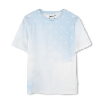 BOSS Blauw t-shirt met korte mouwen
