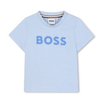 BOSS T-shirt bleu  manches courtes