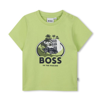 BOSS T-shirt vert  manches courtes