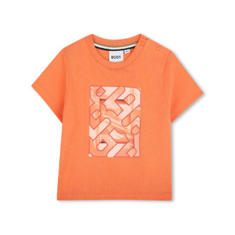 BOSS T-shirt orange  manches courtes