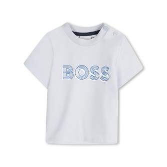 BOSS Blauw t-shirt met korte mouwen