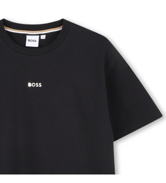 BOSS T-shirt oversize czarny