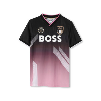 BOSS T-shirt  manches courtes noir, rose