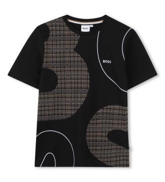 BOSS T-shirt Marca czarny