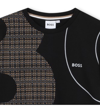 BOSS T-shirt Marca czarny