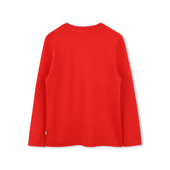 BOSS T-shirt lange mouw rood