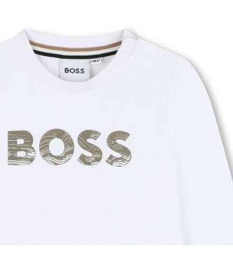 BOSS Koszulka Boss biała