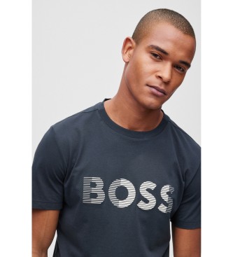 BOSS Design stickad T-shirt blgr design