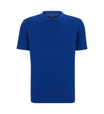 BOSS T-shirt med bl logotyp p kragen