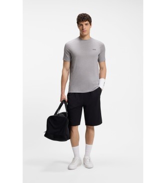 BOSS Grey slim fit sports t-shirt