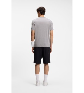BOSS Grey slim fit sports t-shirt