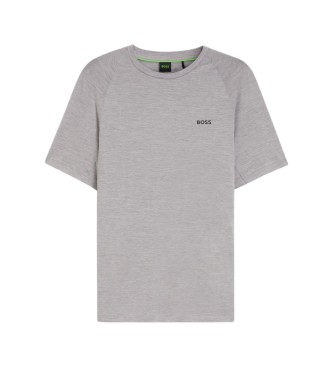 BOSS Grey slim fit sports t-shirt