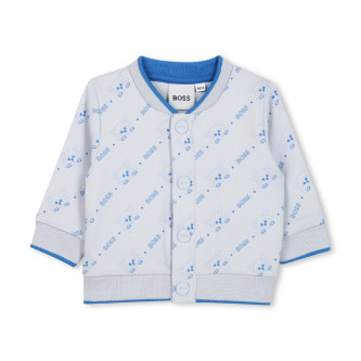 BOSS 3 piece tracksuit set white, light blue