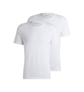 BOSS Lot de 2 T-shirts blancs  coupe dcontracte