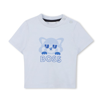 BOSS Conjunto de t-shirt e cales azuis