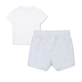 BOSS Conjunto de camiseta y shorts blanco, azul