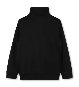 BOSS Cardigan in black material mix