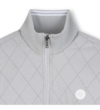 BOSS Chaqueta Trama gris