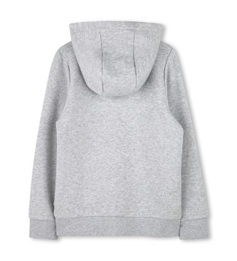 BOSS Gr cardigan med htte