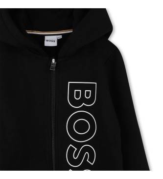 BOSS Sweat  capuche noir