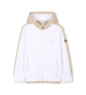 BOSS White jogging cardigan