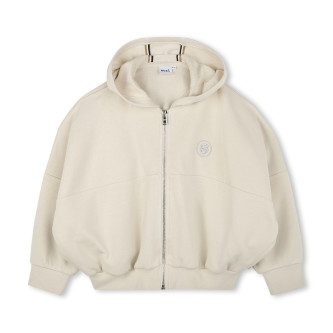 BOSS Beige Hooded Cardigan