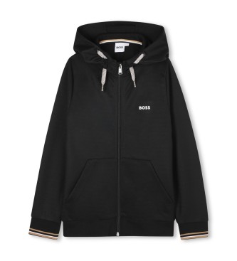 BOSS Funktionell sweatshirt svart