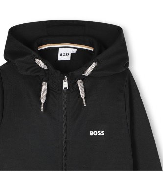BOSS Funktionell sweatshirt svart