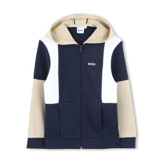 BOSS Jogging-Strickjacke navy