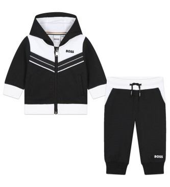 BOSS Cardigan and black trousers set