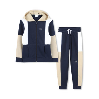 BOSS Set aus Strickjacke und marineblauer Hose