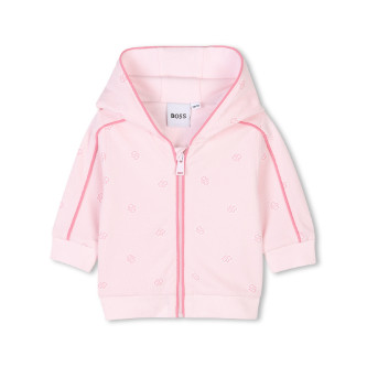 BOSS Ensemble cardigan  capuche et pantalon de survtement rose