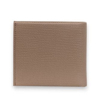 BOSS Cartera de Piel Derwil marrón