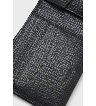 BOSS Cartera de Piel Derwil negro