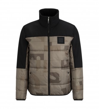 BOSS Quilted Jacket black, green