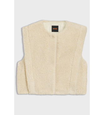 BOSS Kamizelka Cosila beżowa