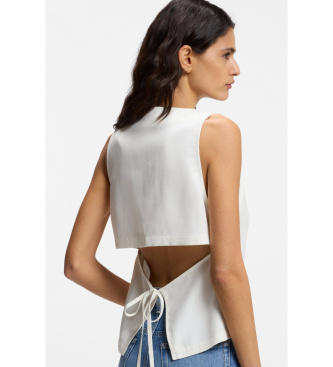 BOSS Chaleco Jalily blanco