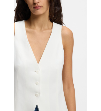 BOSS Chaleco Jalily blanco