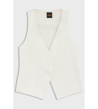 BOSS Chaleco Jalily blanco