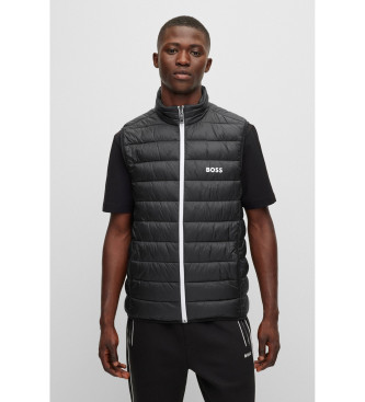 BOSS Gilet impermable avec logo noir