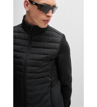 BOSS Weste Regular Fit schwarz