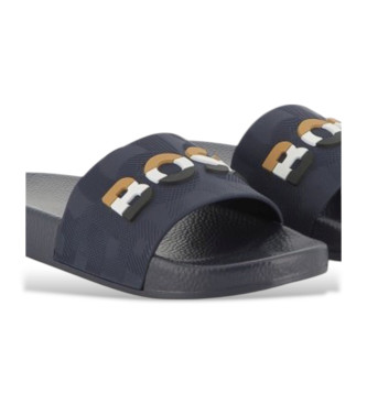 BOSS Flipflops med navy-prget logo