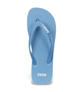 BOSS Tongs avec logo turquoise