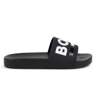 BOSS Chanclas logo negro