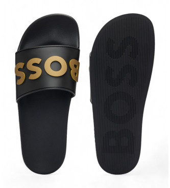 BOSS Kirk slippers black