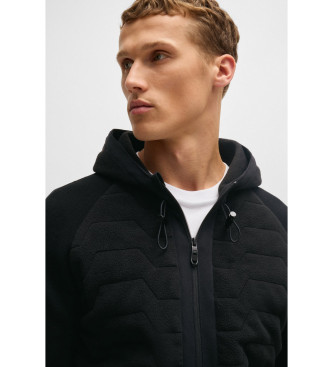 BOSS Schwarze wattierte Jacke schwarz