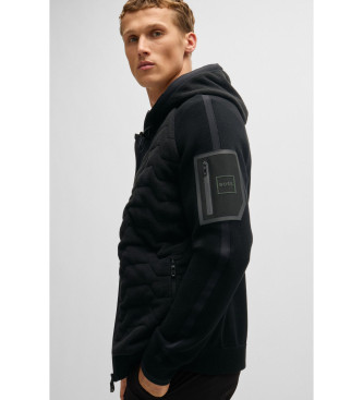 BOSS Schwarze wattierte Jacke schwarz