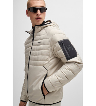 BOSS Beige quilted jacket