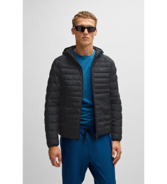 BOSS Water-repellent quilted jacket black