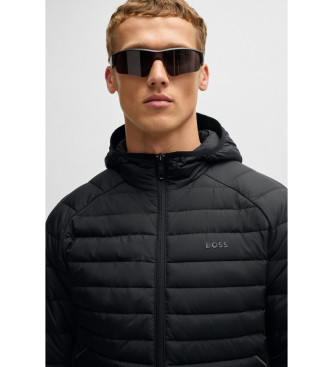 BOSS Water-repellent quilted jacket black